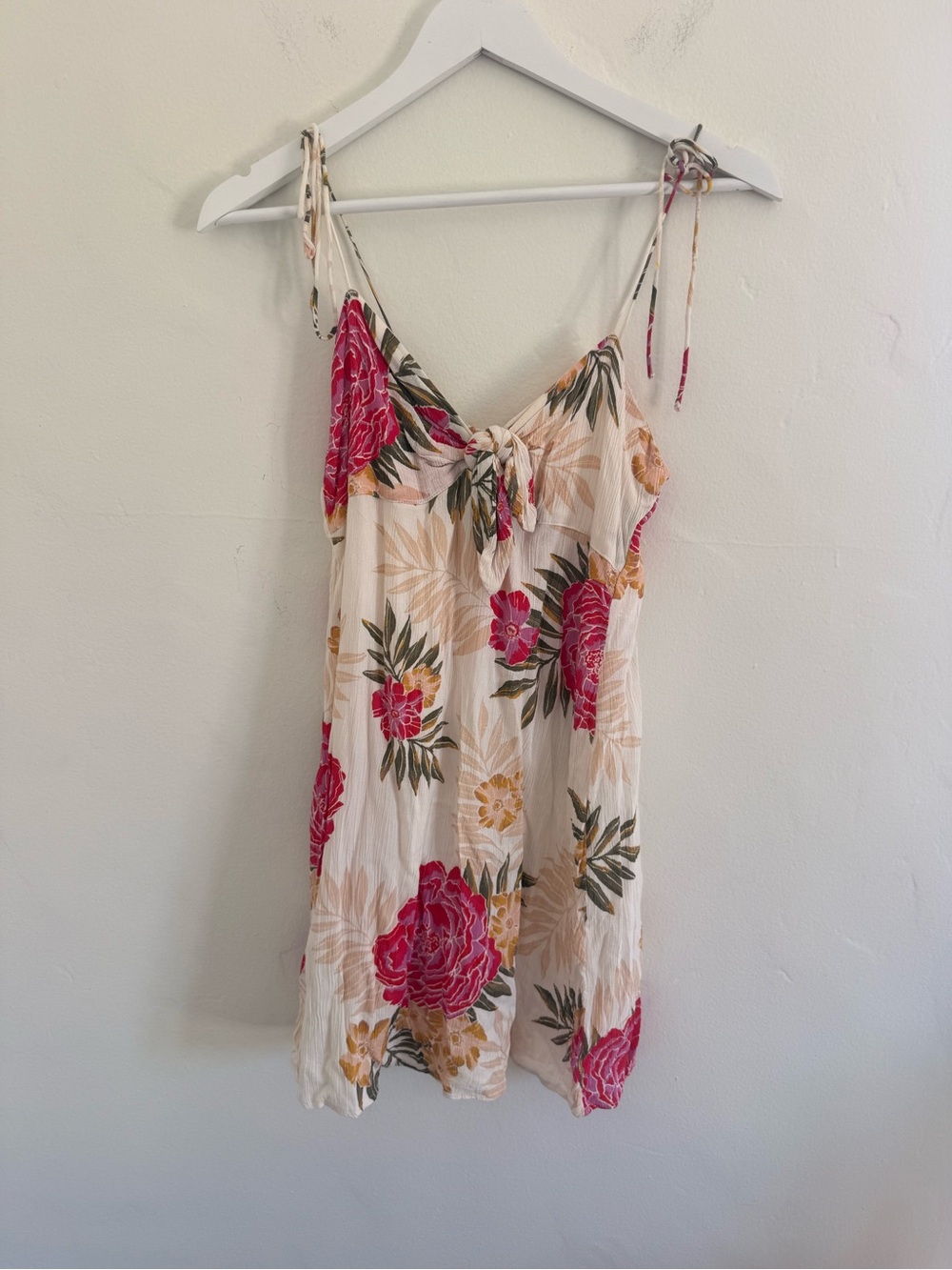 Billabong Floral Sundress with Pink & Yellow Accents